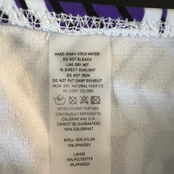 New Tribal Print Lace Up RacerBack Bikini - Picture 7 of 8